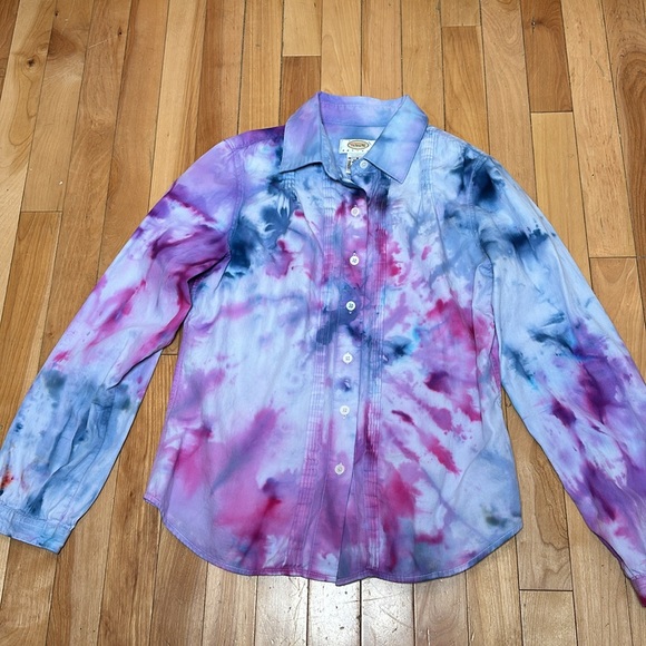 Tye dye button up shirt - Picture 6 of 9